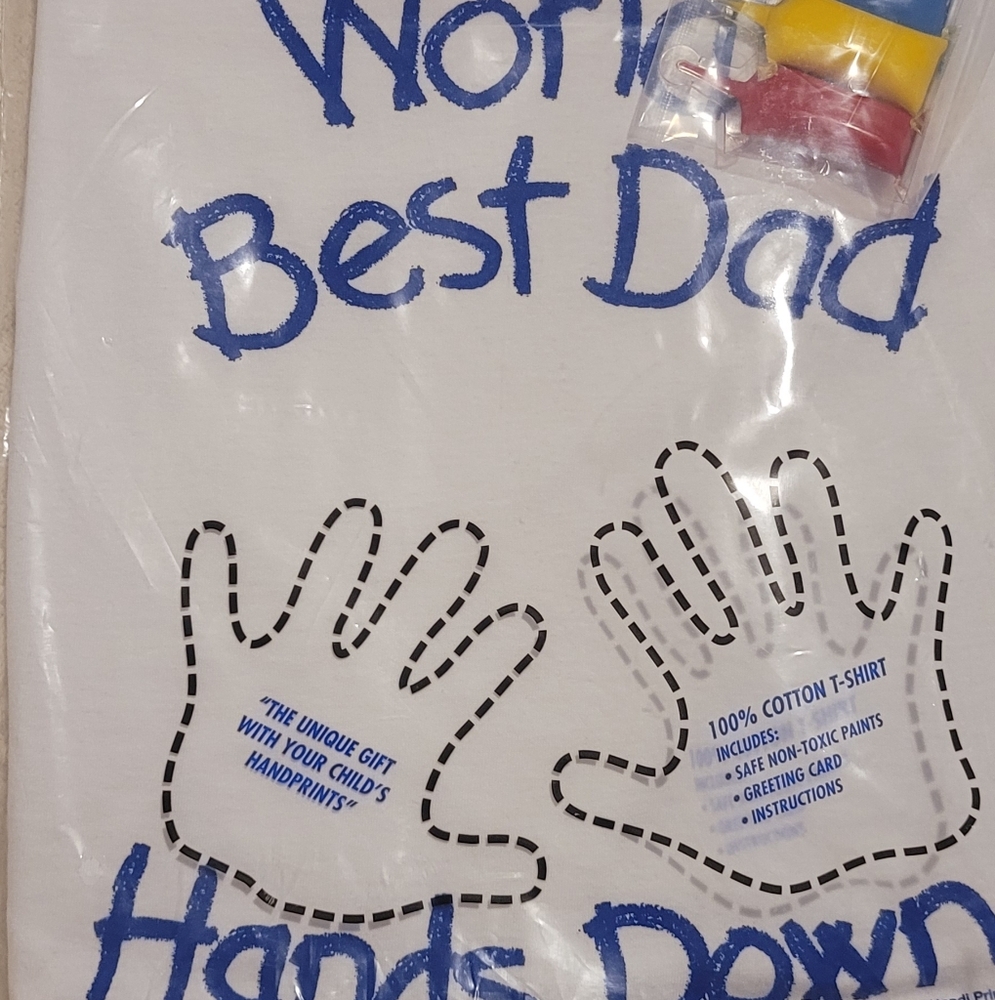 White 'World's Best Dad' Short Sleeve Tee